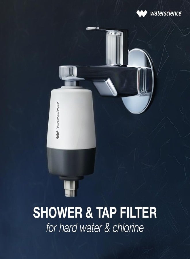 ووتر ساينس مُنعم المياه العسرة من ووتر ساينس، مصنوع من مادة ABS، طراز CLEO-SFU-717، مصقول، مناسب للصنبور والدش. - Image 2